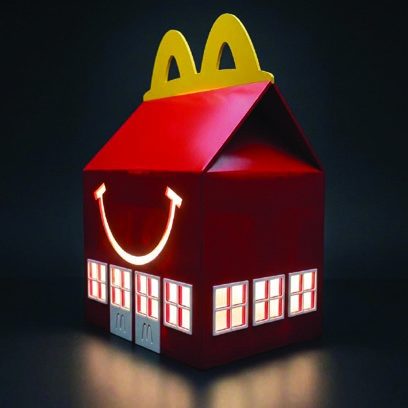 Ikon Happy Meal 3D menyala untuk McDonald's
